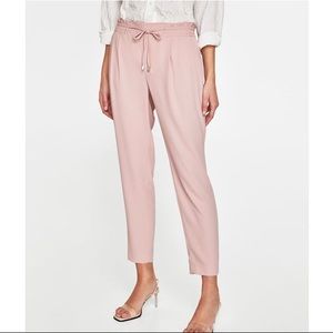 Zara smart drawstring jogger trousers